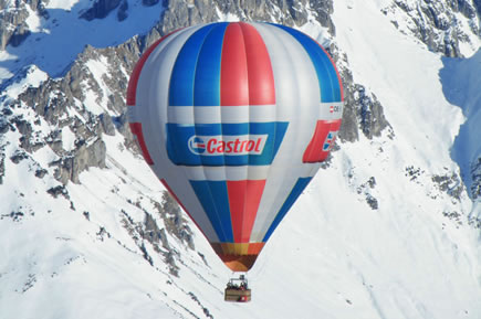 Ballonfahrt &uuml;ber die Alpen