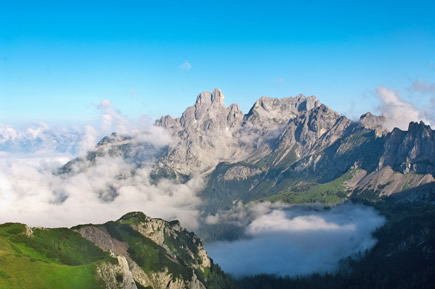 Traumhaftes Bergpanorama mit der Bischofsm&uuml;tze