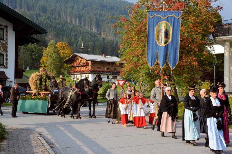 Erntedank Festzug in Filzmoos