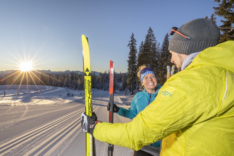 Langlaufen auf der H&ouml;henloipe Rossbrand