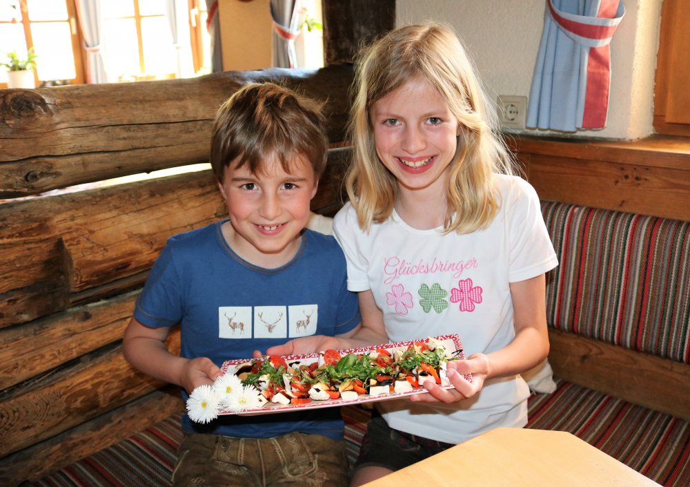 Alm-Mozzarella im Gseng