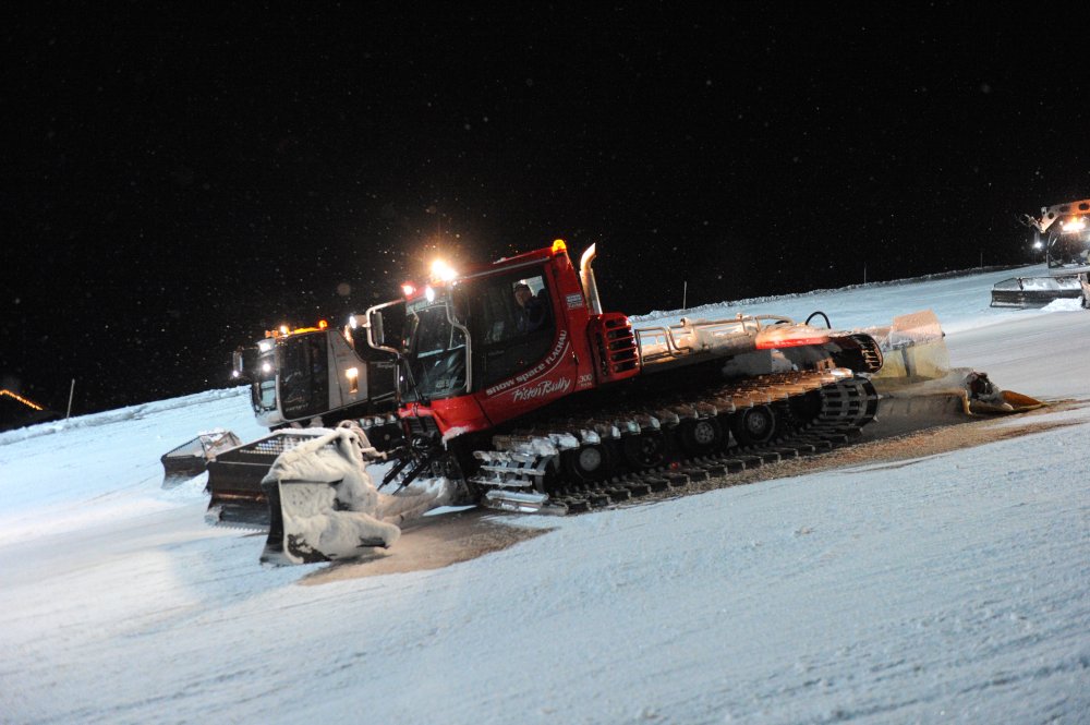 Wenn andere schlafen sind sie auf der Piste
