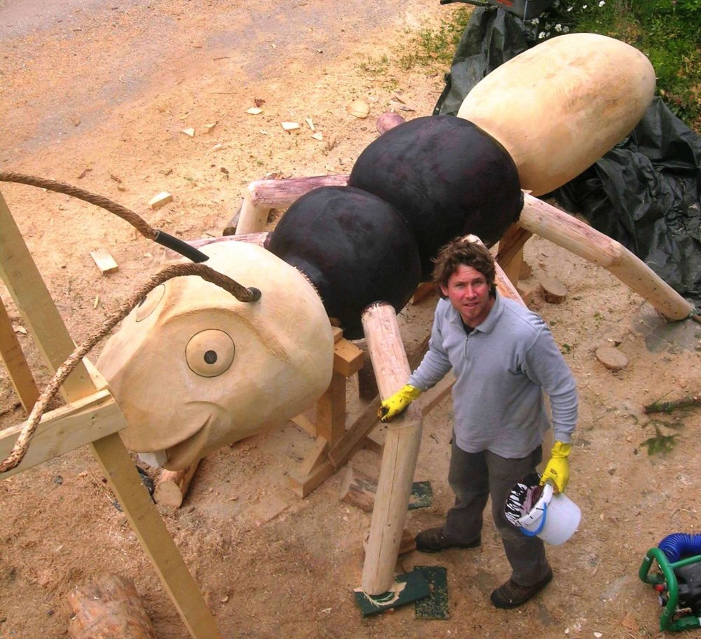 Holzkünstler Markus Pilz