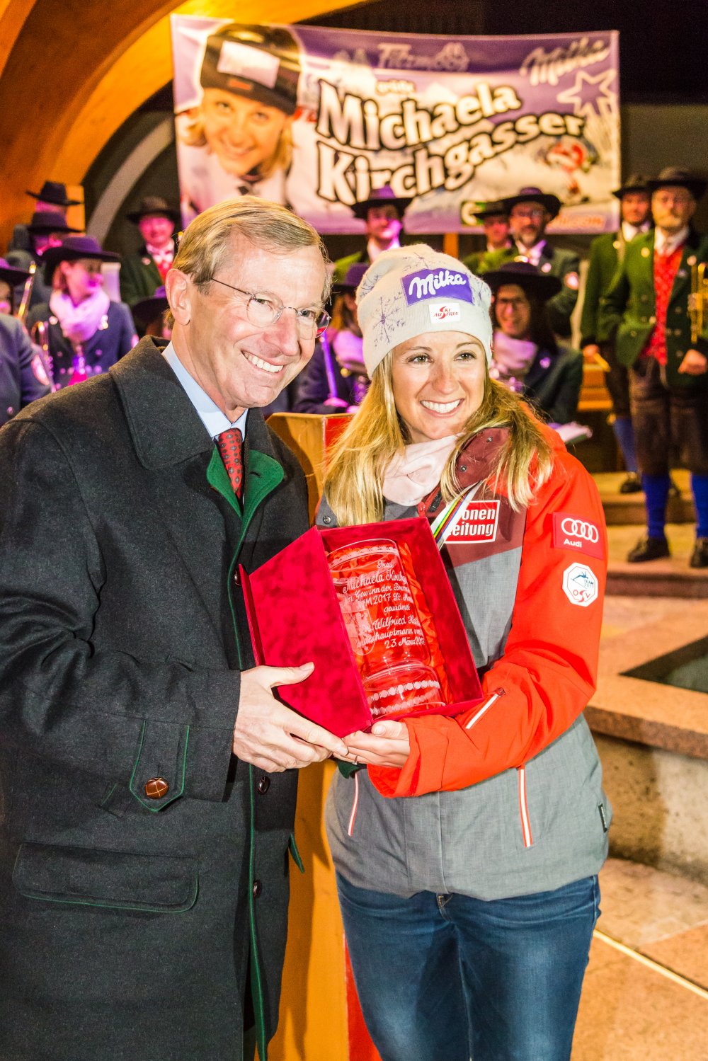 Medaillengewinnerin in Filzmoos empfangen