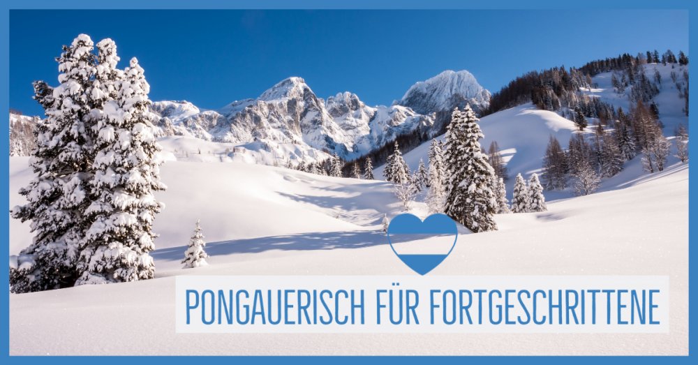 Pongauerisch für Fortgeschrittene